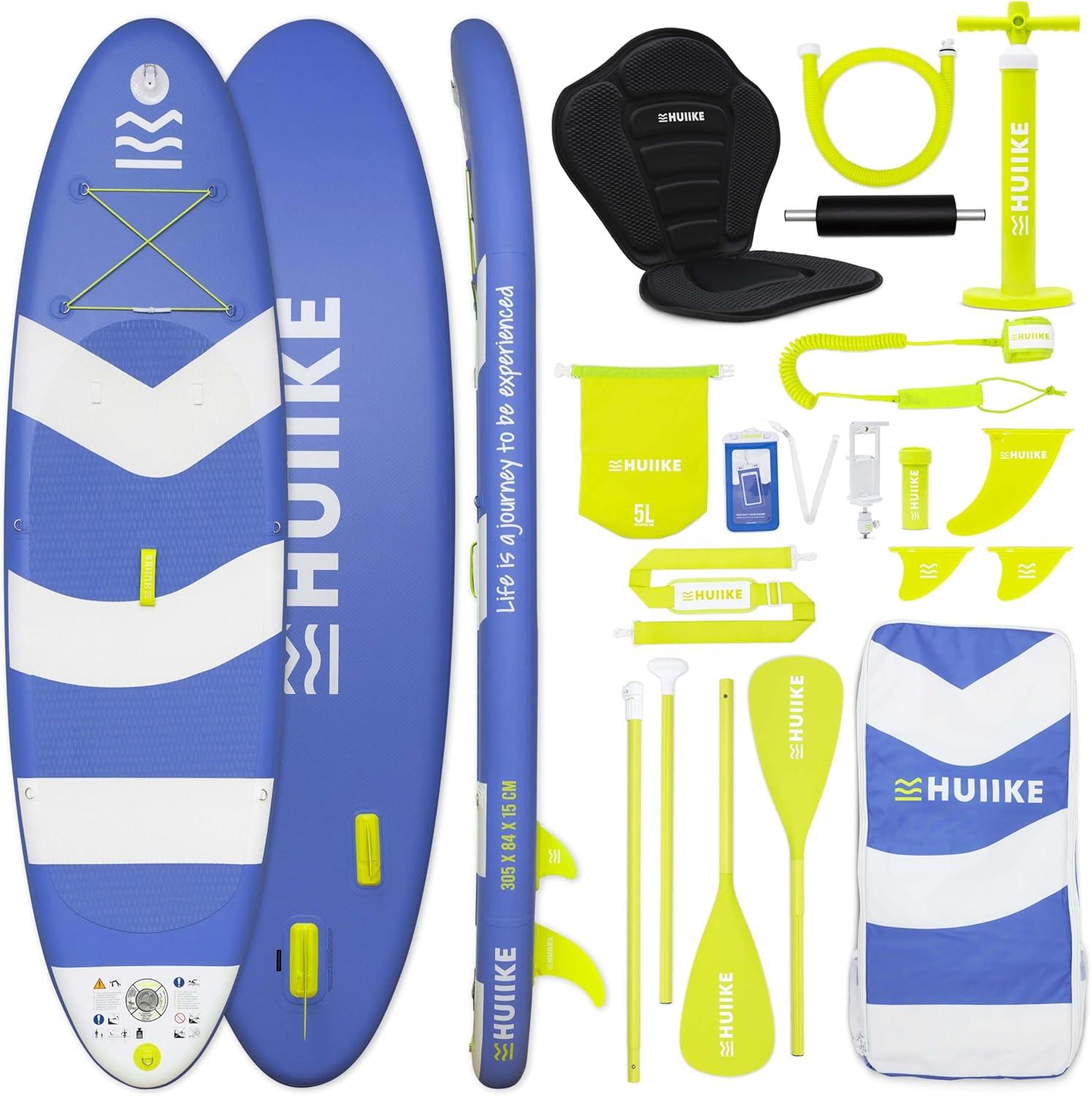 Stand-Up-Paddle-Board - Aufblasbares SUP-Board - 305 x 84 x 15 cm - Tragfähigkeit: 130 kg - Mit Zubehör