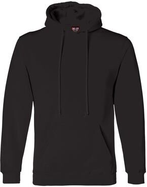 Bayside BA960 USA-Made Hooded Sweatshirt in Black size Large 960