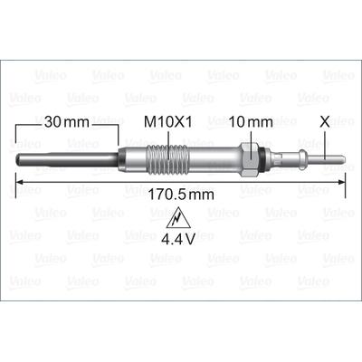 VALEO Glühkerze 345247 für Opel