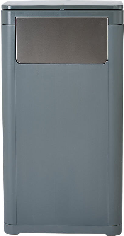 Living and Home Plastic Touch Top Waste Bin Grey 32