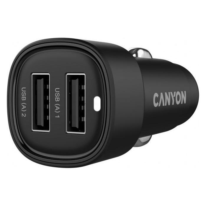 Canyon Car accessories car charger OnDrive 24 24W 2xUSB-A Black (CANYON)