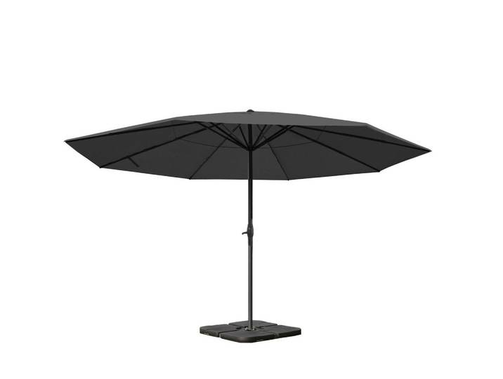 MCW Sonnenschirm PRO Anthrazit, Metall, 500x500 cm, Sonnenschutz, Sonnenschirme