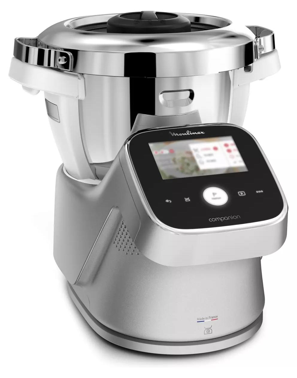 Moulinex I-Companion Touch Pro HF93ECF0, 4,5 l, 150 °C, 30 °C, Dessert, Teig, Kneten, Soße, Suppe, Dampf, Stew, 5 °C, Silber