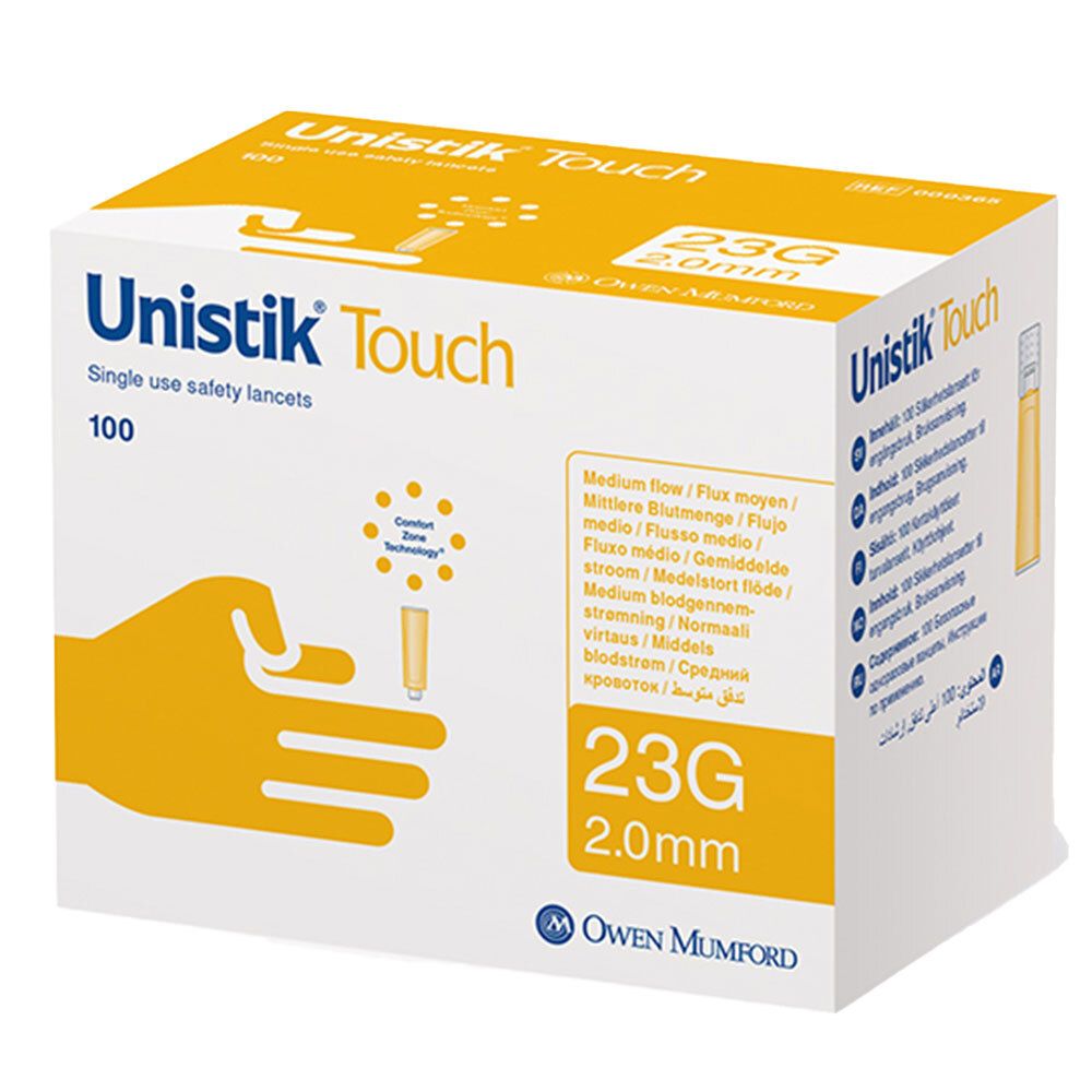 Unistik Touch 23 G Sicherheitslanzetten 100 St Lanzetten