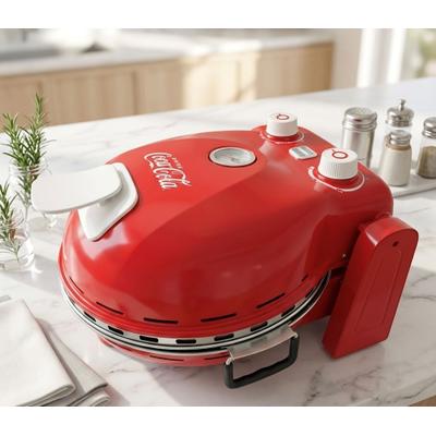 SALCO Pizzaofen "SPM-900CC", rot, B:35,6cm H:22,3cm T:35,4cm, Pizzaöfen, 1400 W, erreicht Temperaturen bis zu 380 C