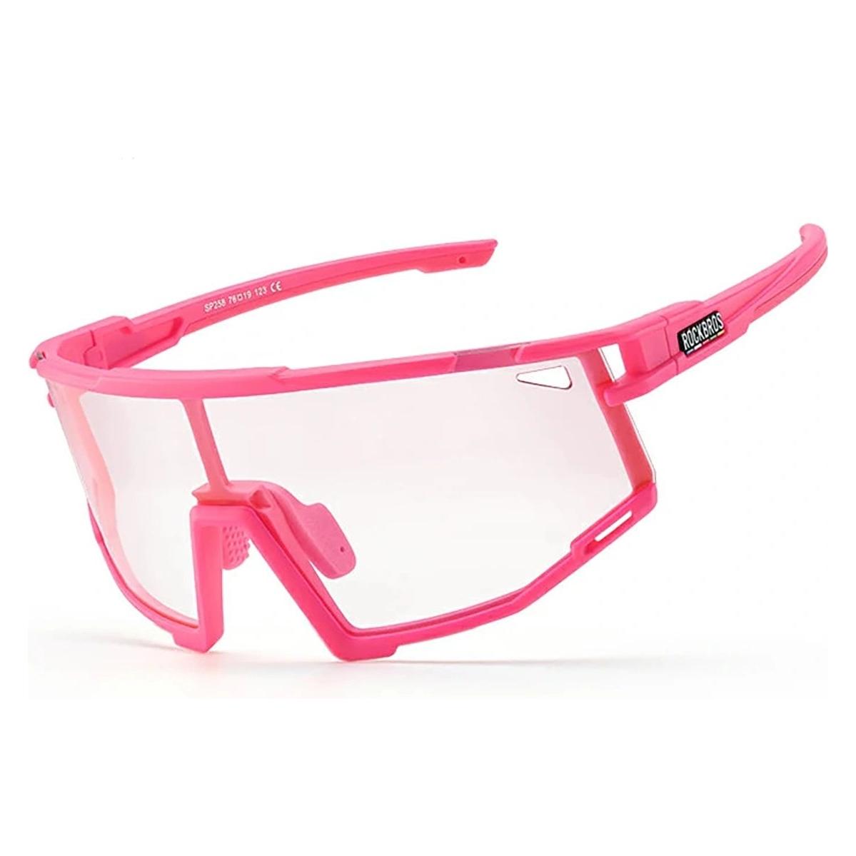 Rockbros Okulary rowerowe SP258 ROAD TO SKY fotochromowe - różowe (Pink, Photochromic) (ROCKBROS)