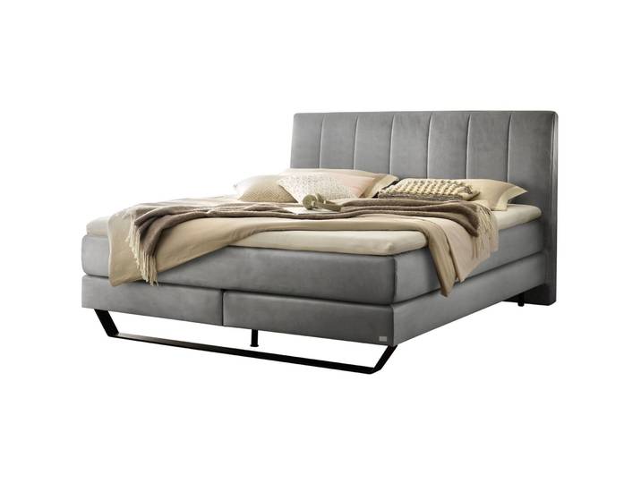 Hasena Boxspringbett Ambra Stahl Stoff 200 x 200 cm