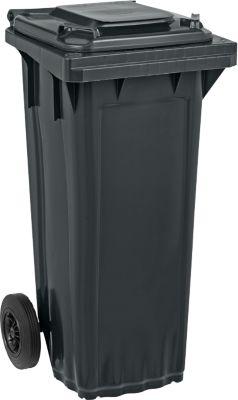 SSI Schäfer Mülltonne GMT, 60 l, bis 40 kg, fahrbar, vorbereitet für Chipaufnahme, PE, schwarzgrau
