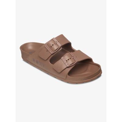 Sandale ROXY "KATTIE", Damen, Gr. 39, braunie, EVA, Synthetik, Schuhe Sandale, Pantolette, Sommerschuh