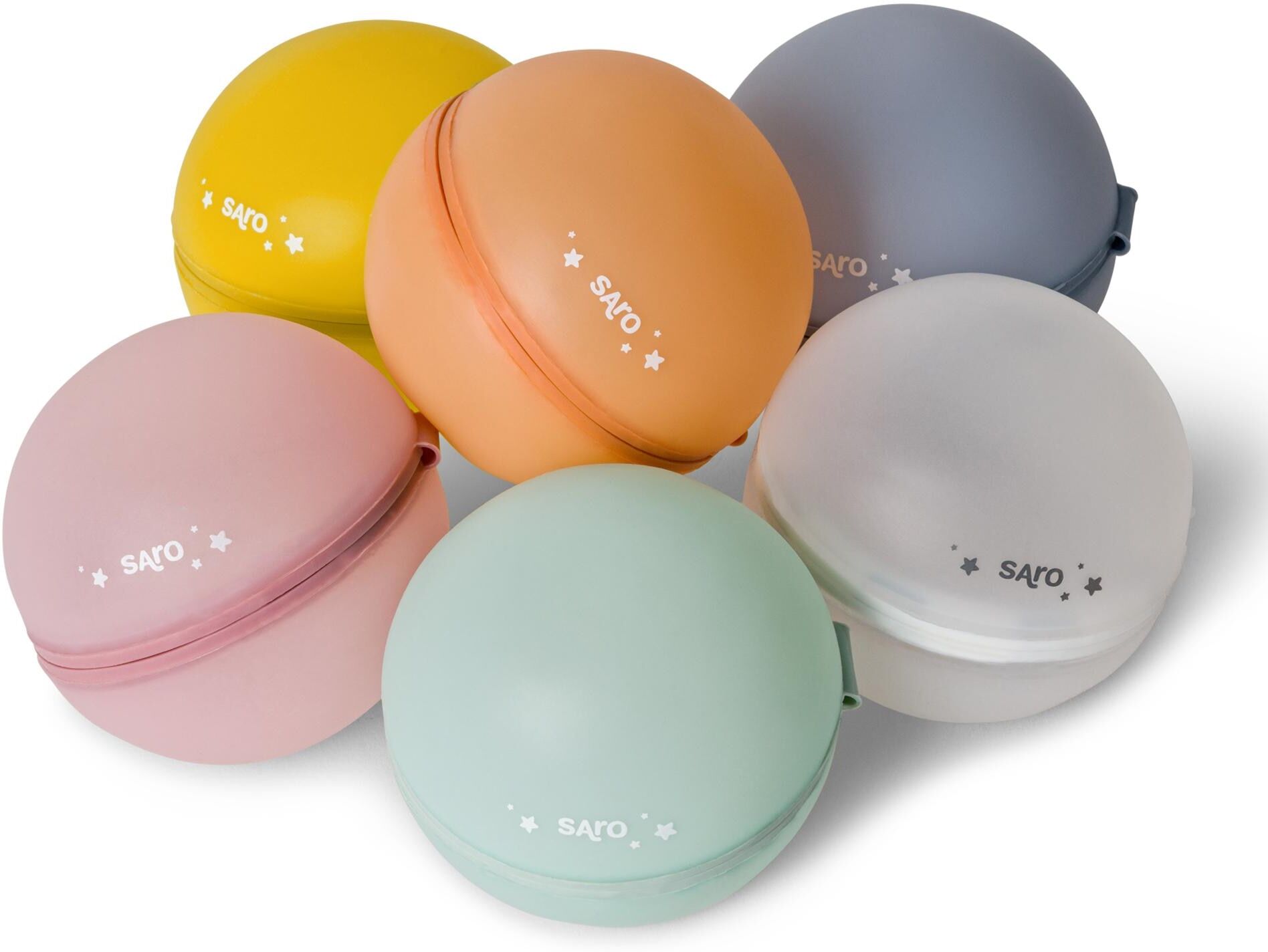Saro Globos de agua reutilizables, pack 6ud.  (7 X 7 X 7 Cm) Multicolor niño