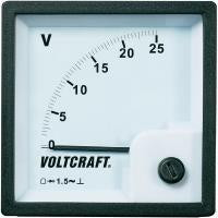 Voltcraft AM-72x72/25V Analoog inbouwmeetinstrument met 25 V roterende spoel