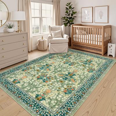 Garvee Lush Vine Floral Area Rug