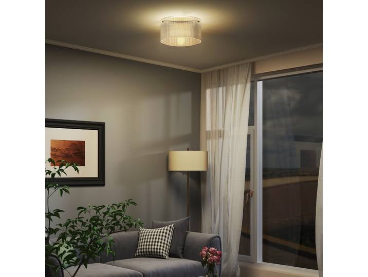 HOMCOM Plafonnier LED 40W Moderne Transparent E27