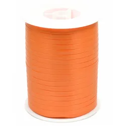 Star 500m Geschenkband Ringelband 5mm - wasserfestes Kunststoff Dekoband Schleifenband Polyband Luftballonband zum Anbinden von Luftballons Basteln Orange