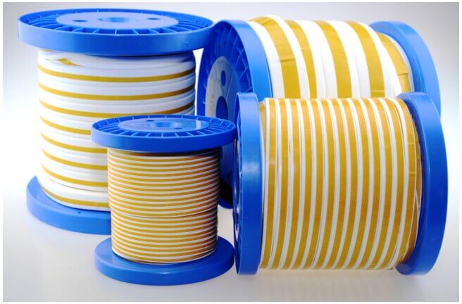 Bande d'étanchéité plate PTFE, DIN 4360, 3,0 mm H10 mm, bobine 10 m ; Klinger