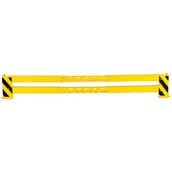 Rammschutzplanke variable 203-300 cm + 2 Rammschutzecken 400x160x6 mm + 8 Dübel SZAGATO Rammschutz Balken Regal Anfahrschutz Regale Rammschutzbügel