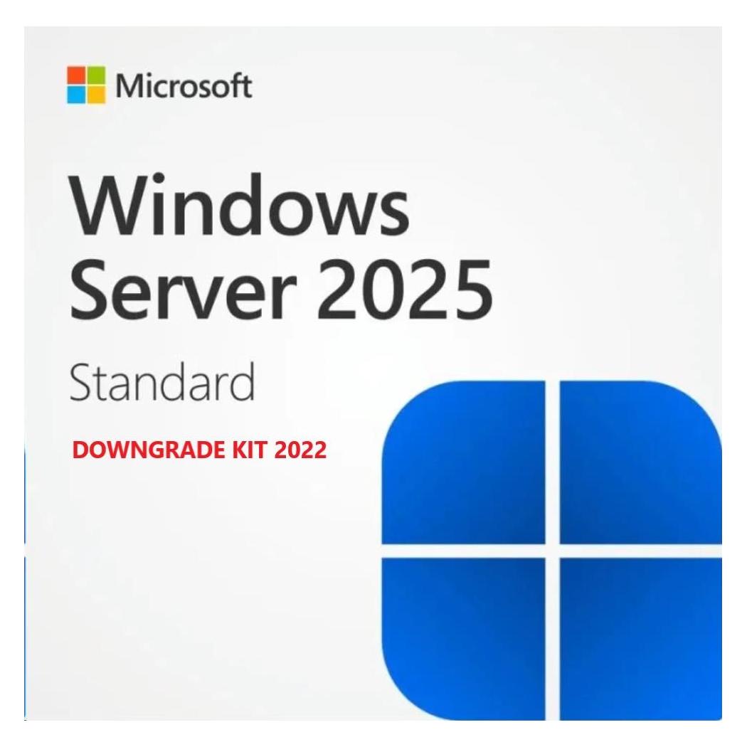 Dell Windows Server 2025 Standard No Media WS2022 Std Downgrade w/DVD Media Multi Lang Customer Kit (1 User, unbegrenzt) (634-CVFB)