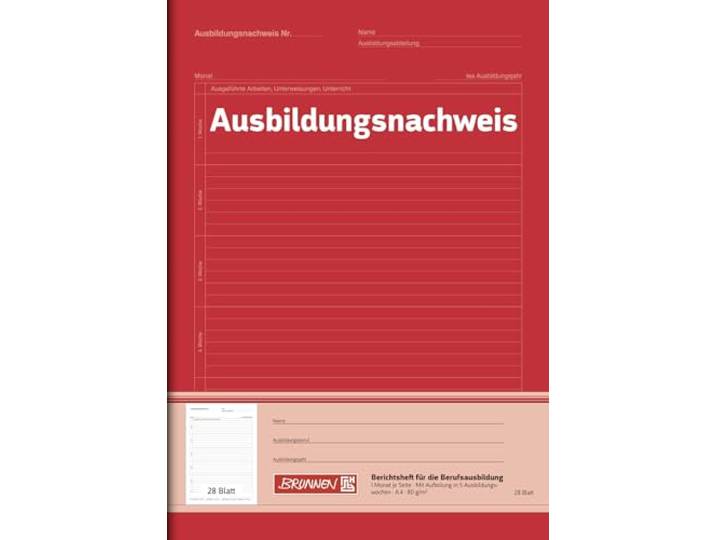 Brunnen 1026366225 10X Heft A4 Ausbildungsnachweis 1W/1S