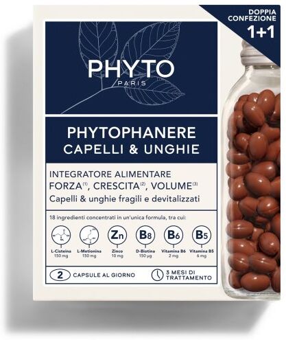 PHYTO (LABORATOIRE NATIVE IT.) Phyto, Phytophanère Capelli e Unghie, 180 Capsule