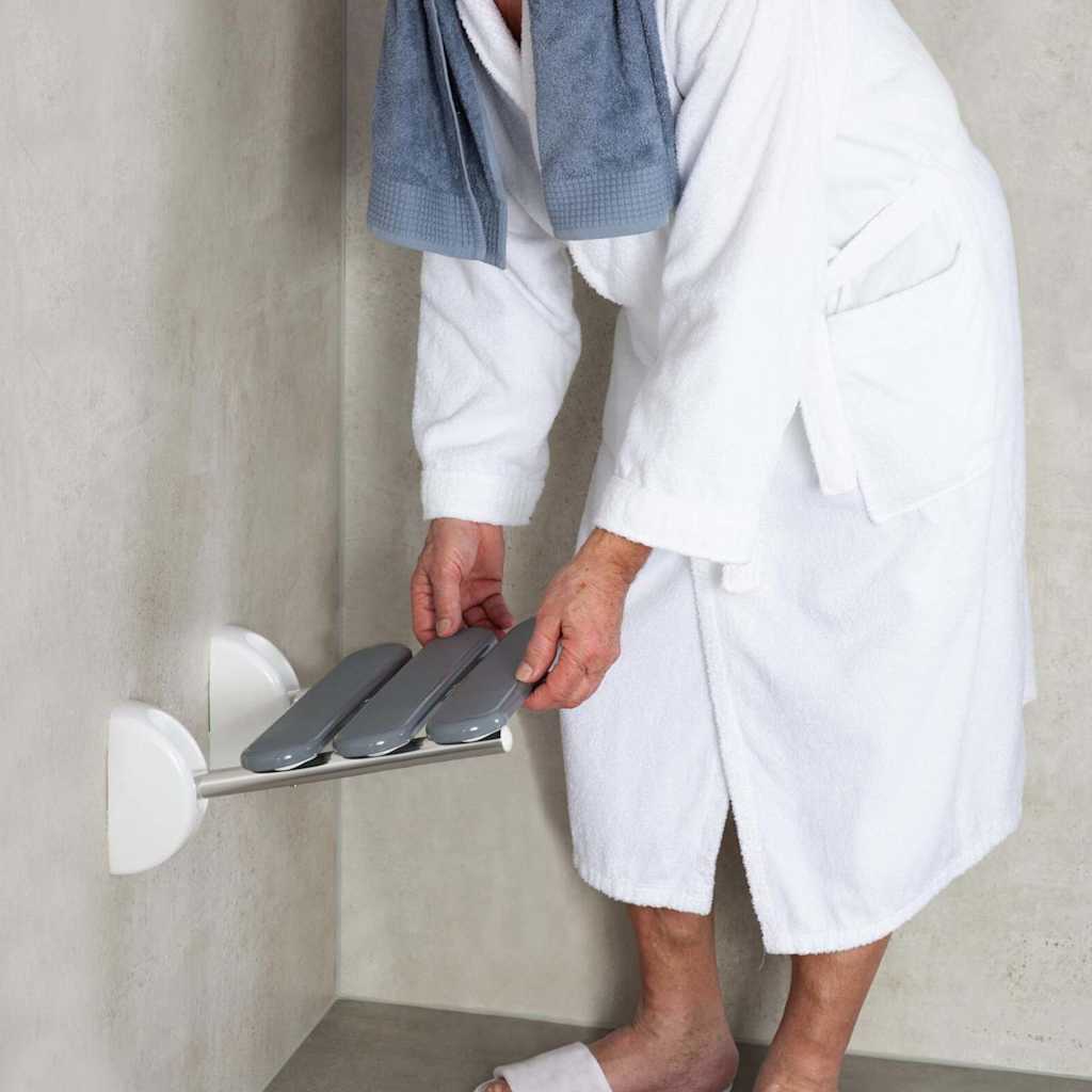 RIDDER Siège de douche rabattable Pro gris