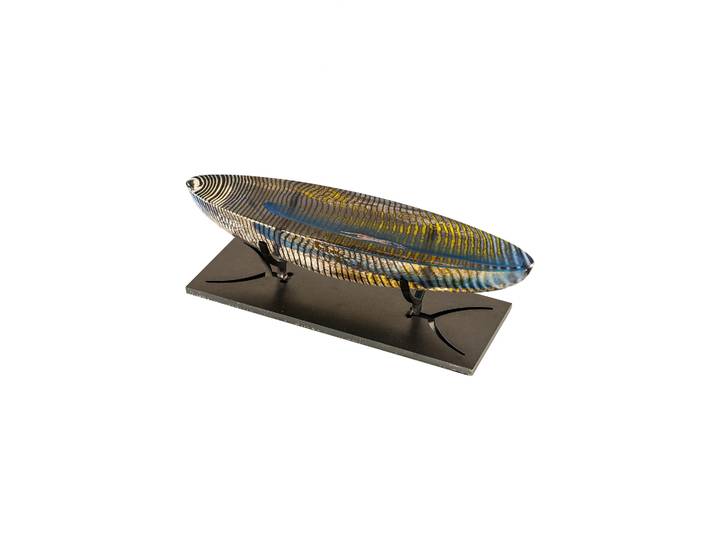 Kosta Boda Sculpture en verre BV Caspar Boat Transparent