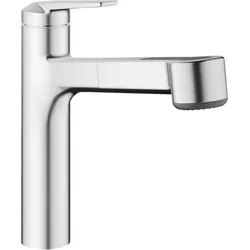 KWC Hebelmischer DOMO E Auszugbrause, Edelstahl, A 225 124934