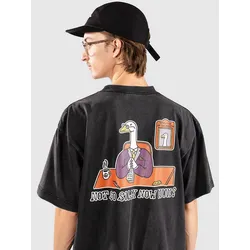 A.LAB Not So Silly Me Boxy T-Shirt vintage black Gr. M