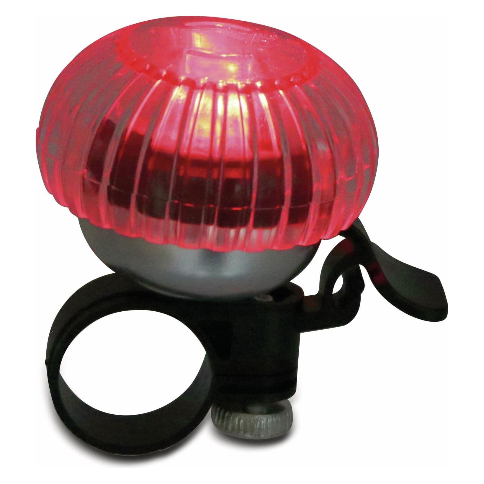 Dunlop Fahrradklingel mit Lichtfunktion 5x7x5cm (17534)