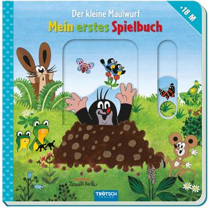 Trötsch Spielbuch 74668, Der kleine Maulwurf, ab 18 Monate, Beschäftigungsbuch mit Schiebern