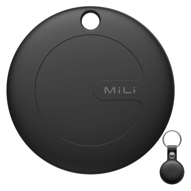 Mili lokalizator GPS czarny + czarne etui w formie breloka MiTag (MILI MITAG AN B+B 1)