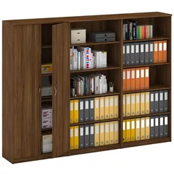 Schrank-Set MIRELLI, Typ VIII – Nussbaum