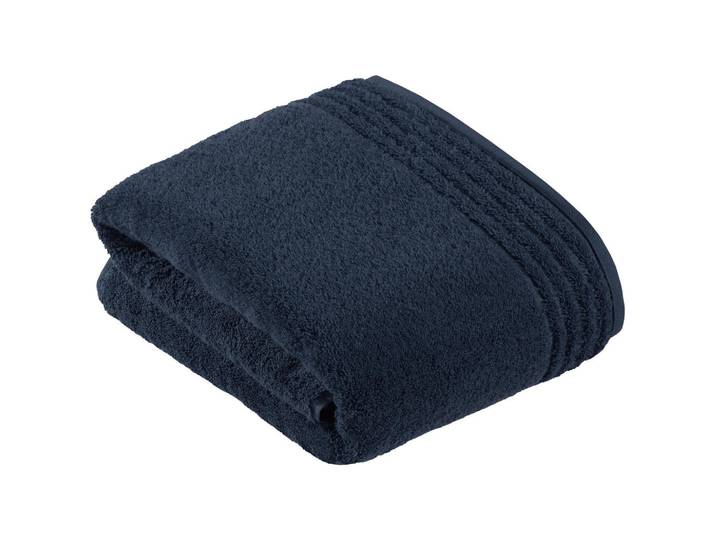 Vossen Duschtuch Vienna Style Supersoft, Dunkelblau, Uni, 67x140 cm, saugfähig, hochwertige Qualität, Heimtextilien, Badtextilien, Duschtücher