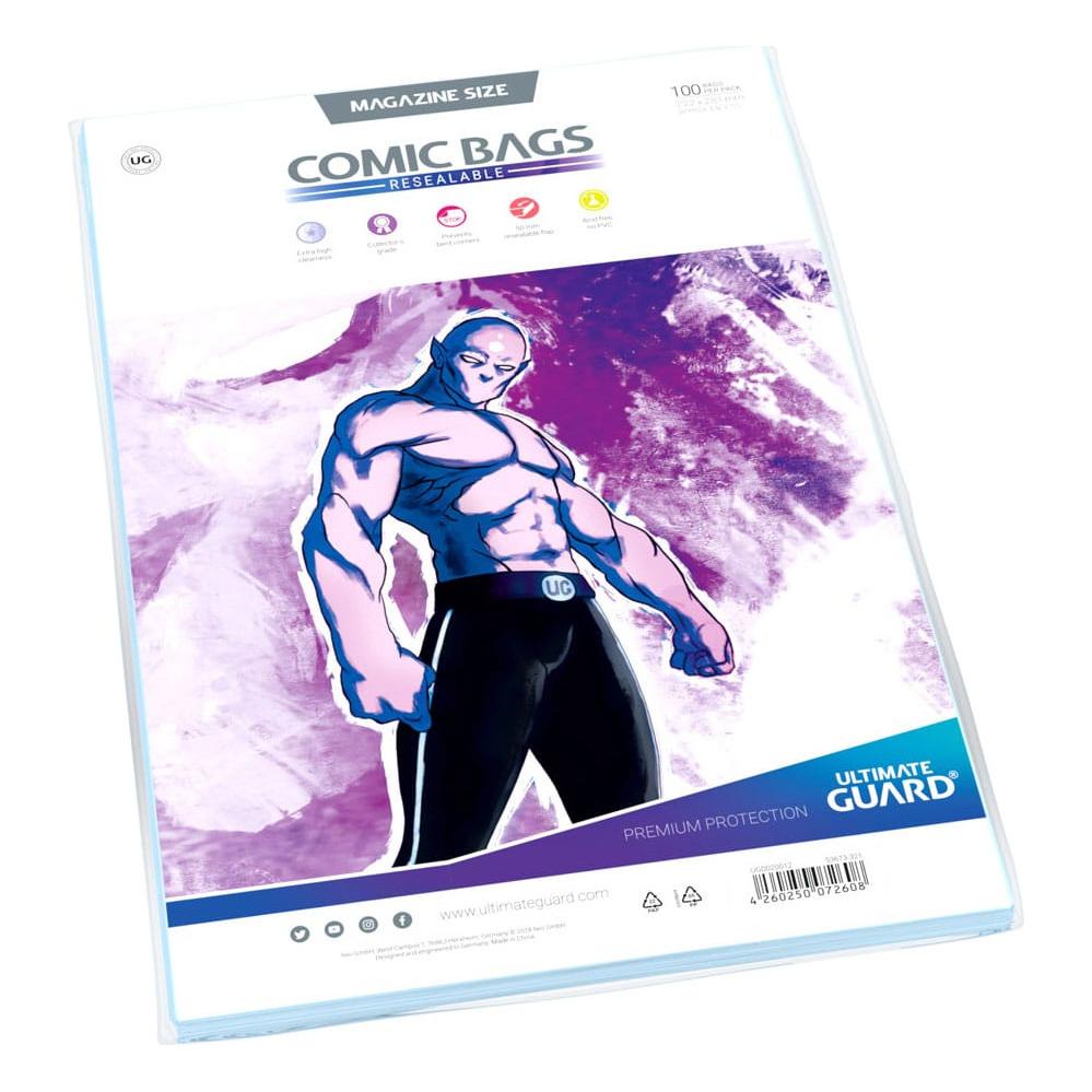 Ultimate Guard UGD020012 - Comic Bags Resealable Magazine Size (100x) (UGD020012)