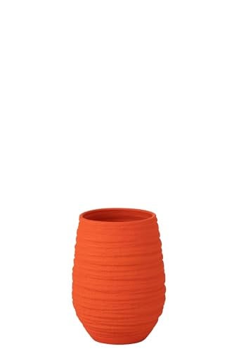J-Line Fiesta bloempot - Keramiek - Oranje - Medium - Ø 19 cm