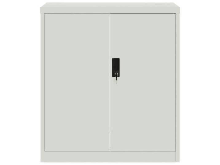 Gris Classeur de bureau - JILL'S - Armoire rangement - gris clair 79x40x90 cm acier LV1273