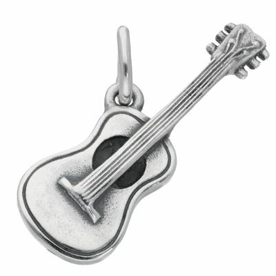 Kettenanhänger ADELIA´S "925 Silber Anhänger Gitarre", silber, Schmuckanhänger, Damen, Silber 925 (Sterlingsilber), Kettenanhänger, 925 Sterling Silber Silberschmuck für Damen
