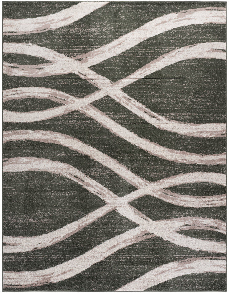 Metro Parkinson Power Loom Rug Dark Green/Ivory Rectangle 155 x 229 cm