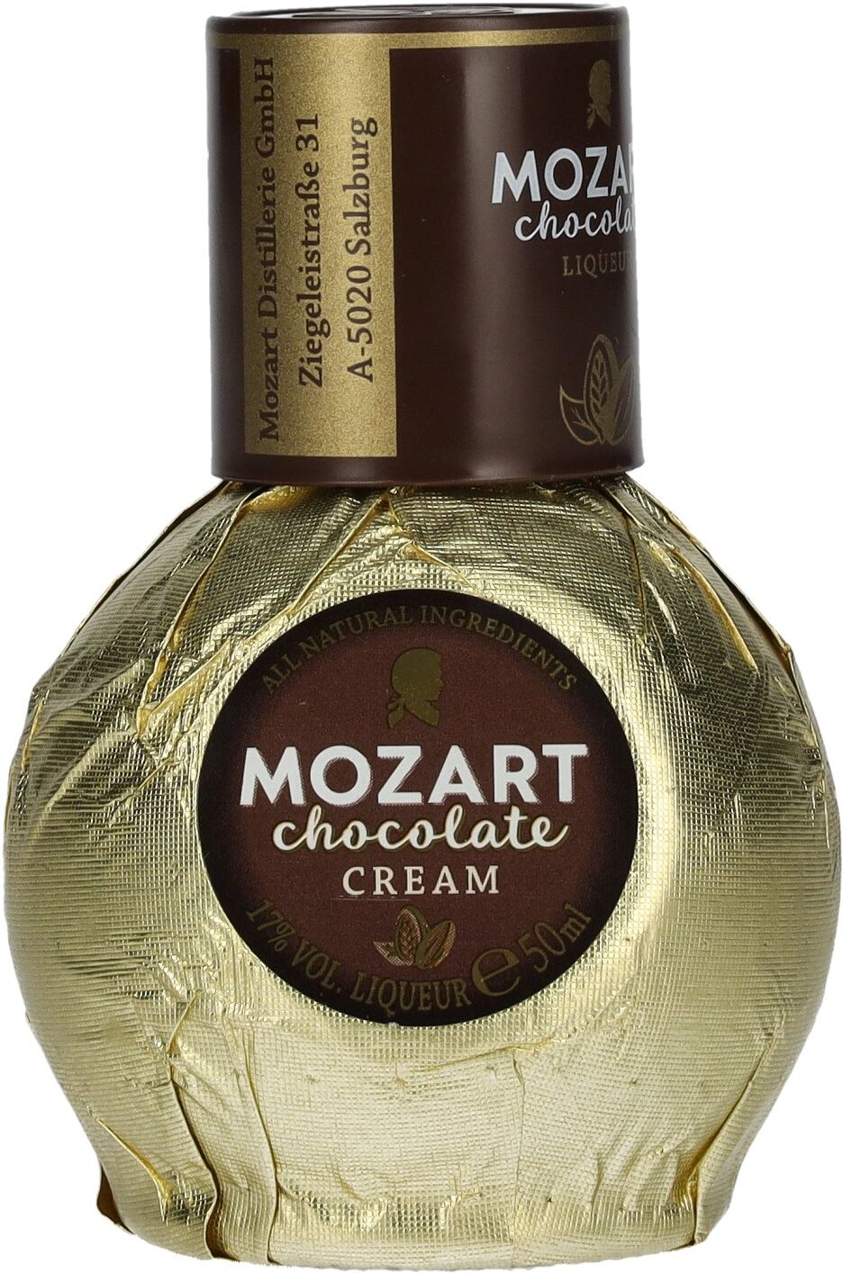 Liqueurs Mozart Mozart Chocolate Cream Gold Sahnelikör 17% Vol. 0,05l