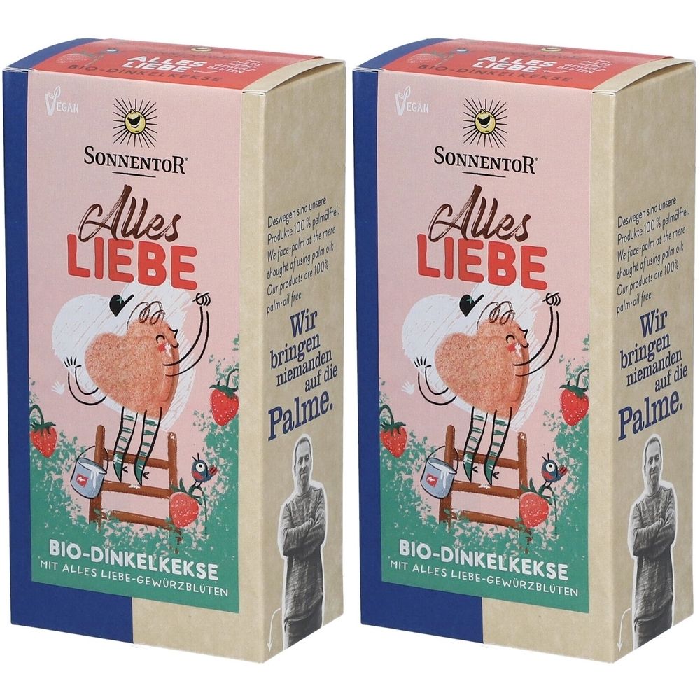 Sonnentor Keks Alles Liebe x2 2x125 g Kekse
