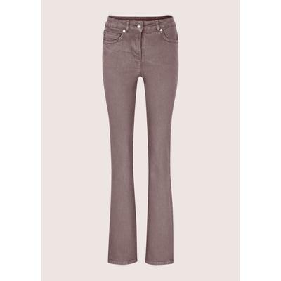 Regular-fit-Jeans MADELEINE "Jeans Bootcut-Jeans im Five-Pocket-Design", Damen, Gr. 36, N + K Gr, braun (trüffelbraun), Modern, regular fit, Jeans