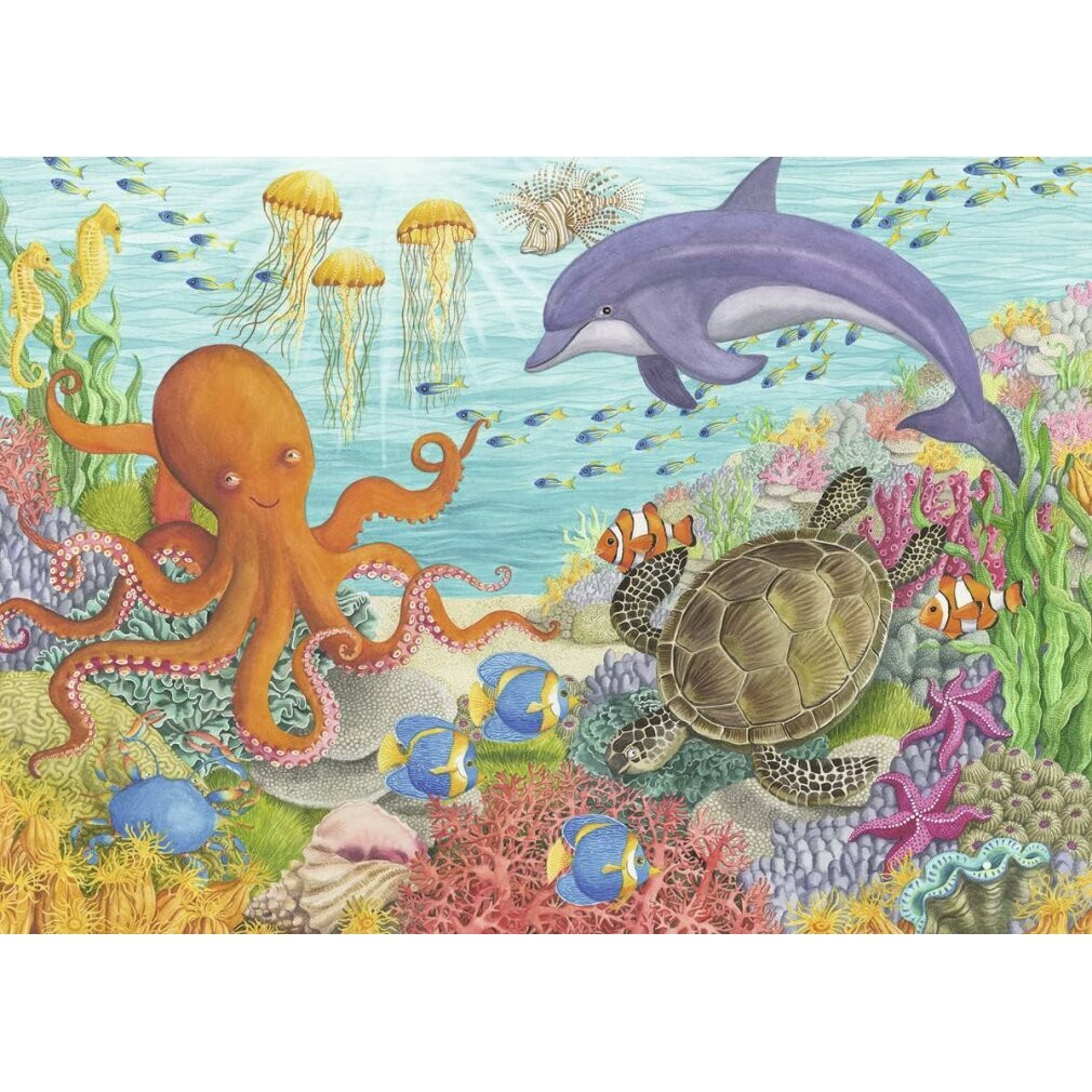 Ravensburger Ocean Friends Puzzel, 35 stukjes, Thema: tekenfilms, geschikt voor kinderen vanaf 4 jaar
