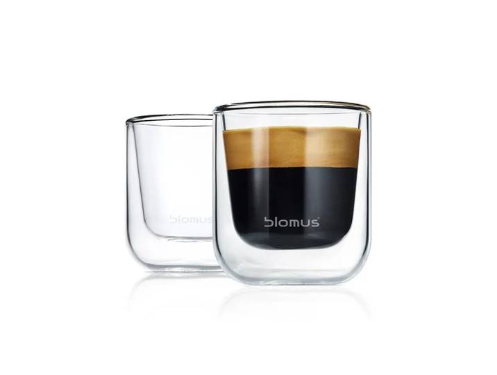 blomus Verre à espresso isolant Nero lot de 2 Clair