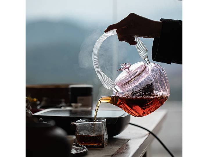Bouilloire en verre au design original, résistante aux hautes températures, pour usage domestique, compatible avec les plaques chauffantes électriques en céramique