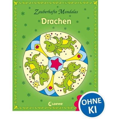 Zauberhafte Mandalas: Drachen (mit Glitzerstickern), Taschenbuch von , Loewe, 978-3-7855-8251-0