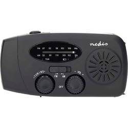 Nedis RDFMCR2000BK Notfallradio UKW, FM, AM Notfallradio, UKW Schwarz