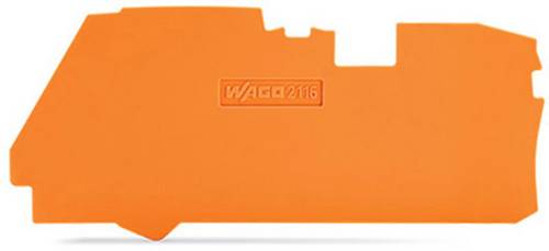 WAGO 2116-1292 Abschluss Zwischenplatte Orange 100St.