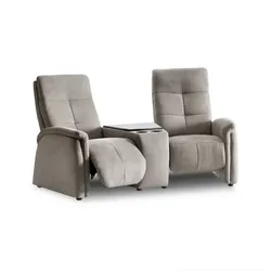 Exxpo by Gala Rundsofa mit Zwischentisch Tivoli Stoff Beige