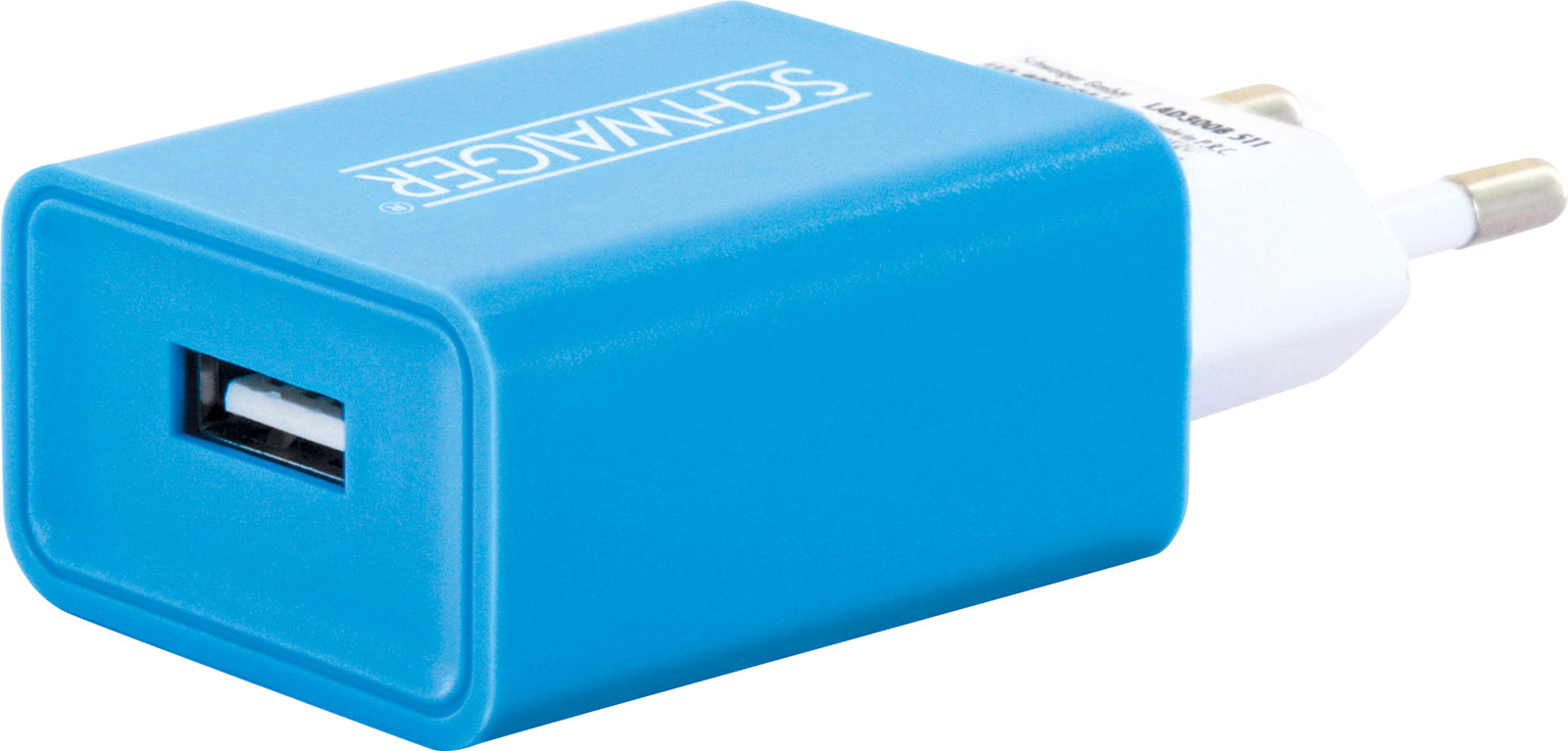Schwaiger LAD300B511 Ladeadapter USB 230V wit/blauw