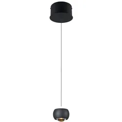 Musterring Leuchten LED-Pendelleuchte Cannon Alu, Eisen, Stahl & Metall Schwarz