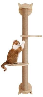 Uplift Essentials Wall Mounted Cat Tree With Scratching Posts Perches And Hammock Wall Mounted Cat Tree With Scratching Posts Perches And Hammock